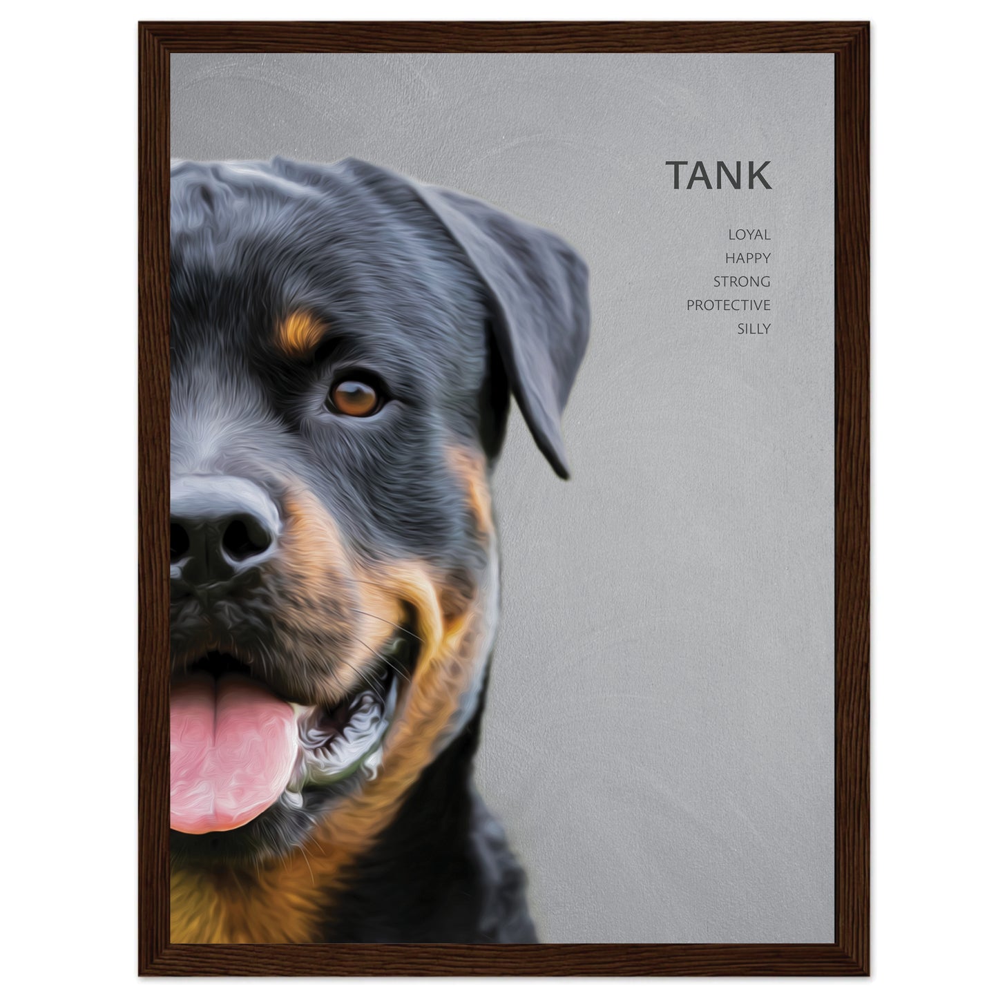 Custom Framed Pet Portrait