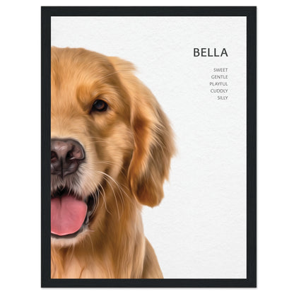 Custom Framed Pet Portrait