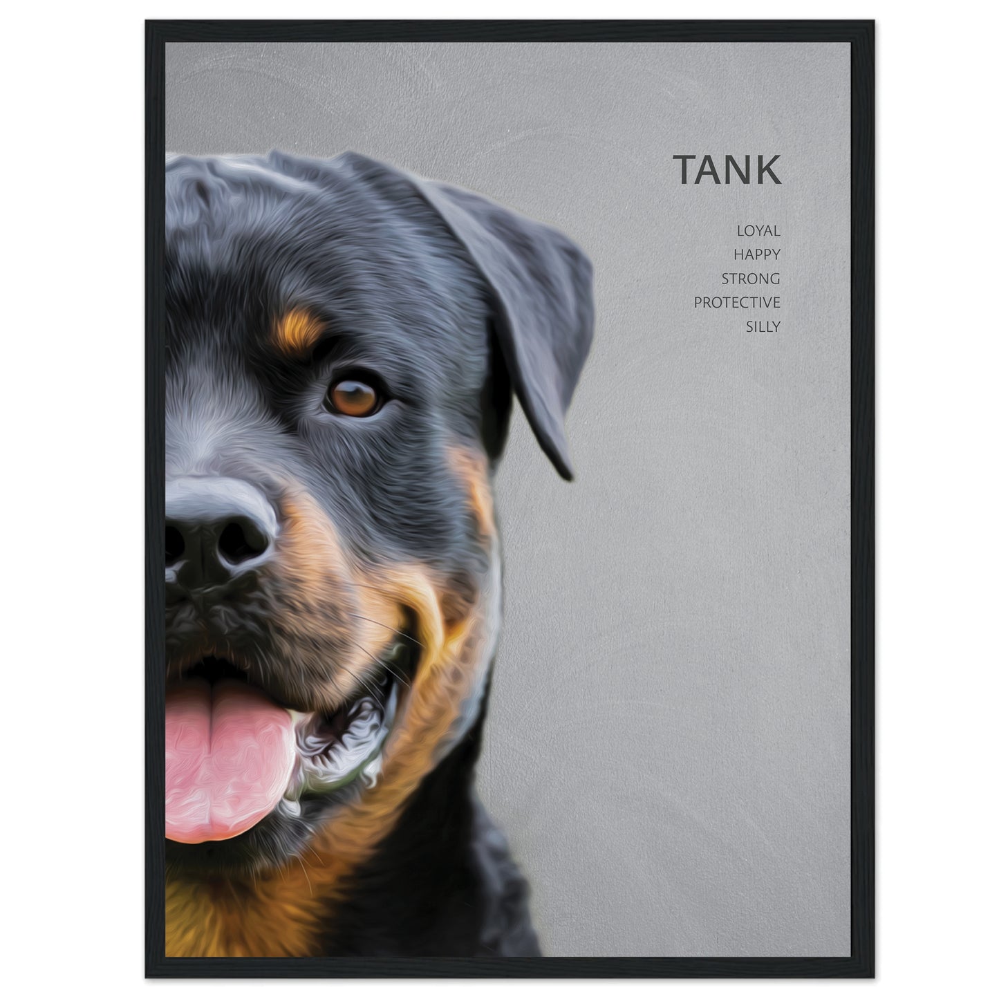 Custom Framed Pet Portrait