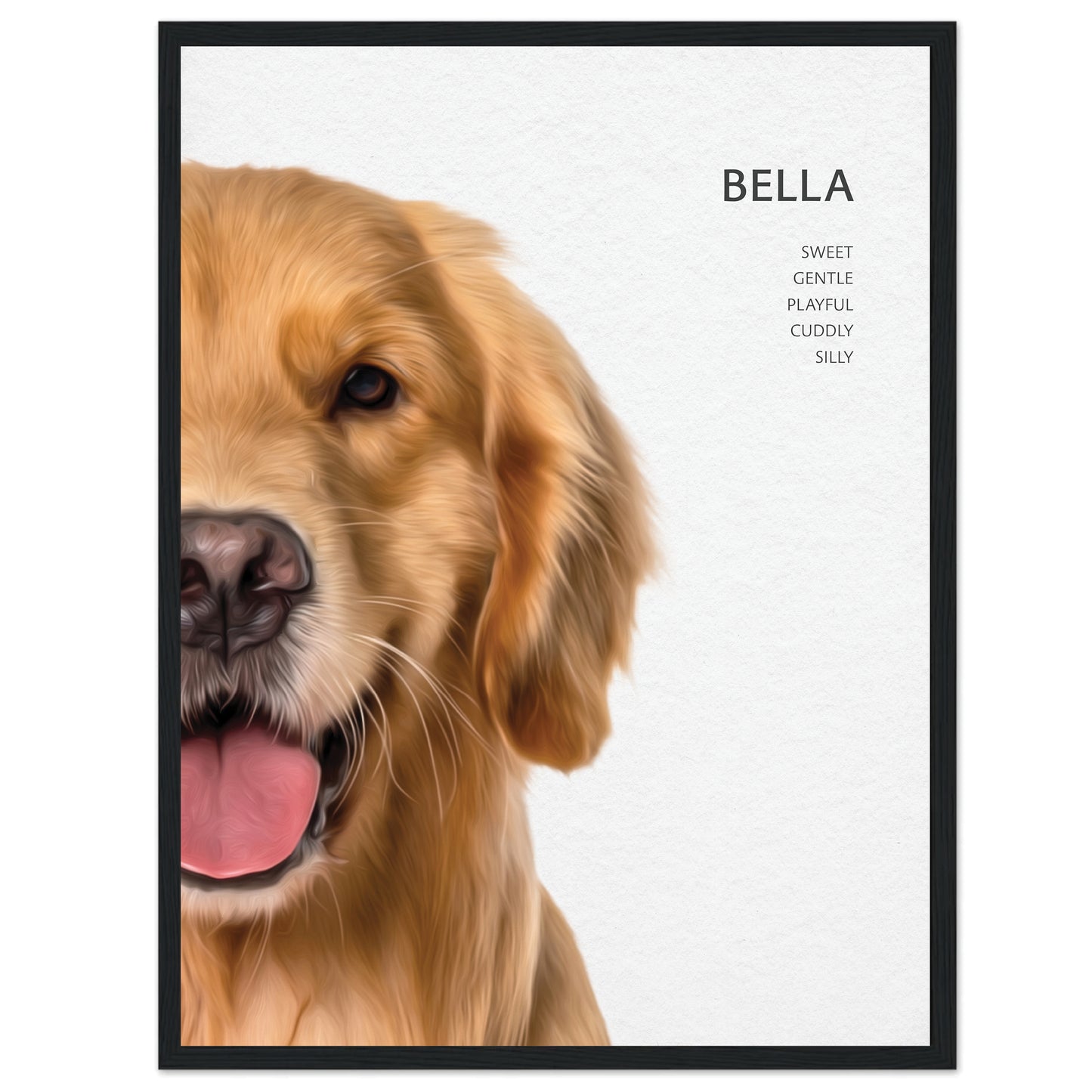 Custom Framed Pet Portrait