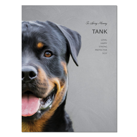 Custom In Memory Pet Portrait Poster