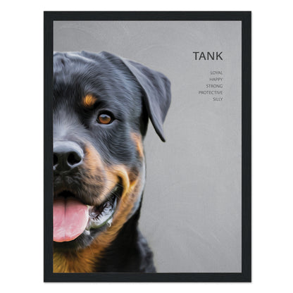 Custom Framed Pet Portrait