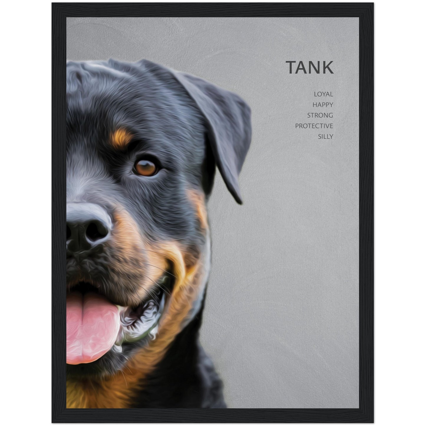 Custom Framed Pet Portrait