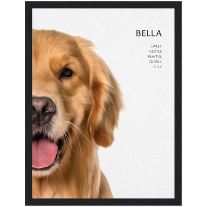 Custom Framed Pet Portrait